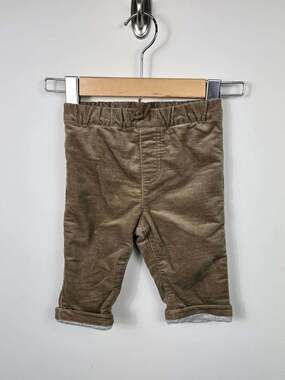 Rise Little Earthling Baby Corduroy Pants 6-9 Month Brown Lined Cottagecore Farm